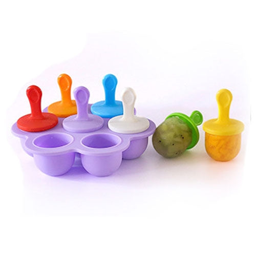 Silikon Mini Eisformen Eiswürfelbehälter Eis am Stiel Maker Stieleisformen Baby DIY Nahrungsergänzungsmittel Werkzeug