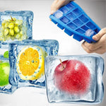 15 Gitter DIY Große Eiswürfelform Quadratische Silikon-Eiswürfelschale Frucht-Eismaschine