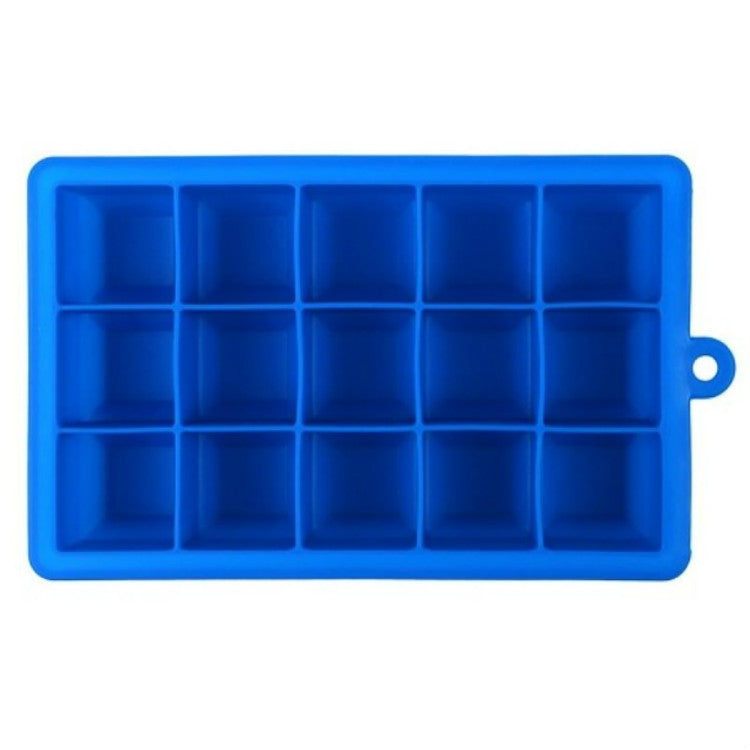 15 Gitter DIY Große Eiswürfelform Quadratische Silikon-Eiswürfelschale Frucht-Eismaschine