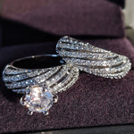 Damen Vintage Diamant Ehering, 8, 9, 10