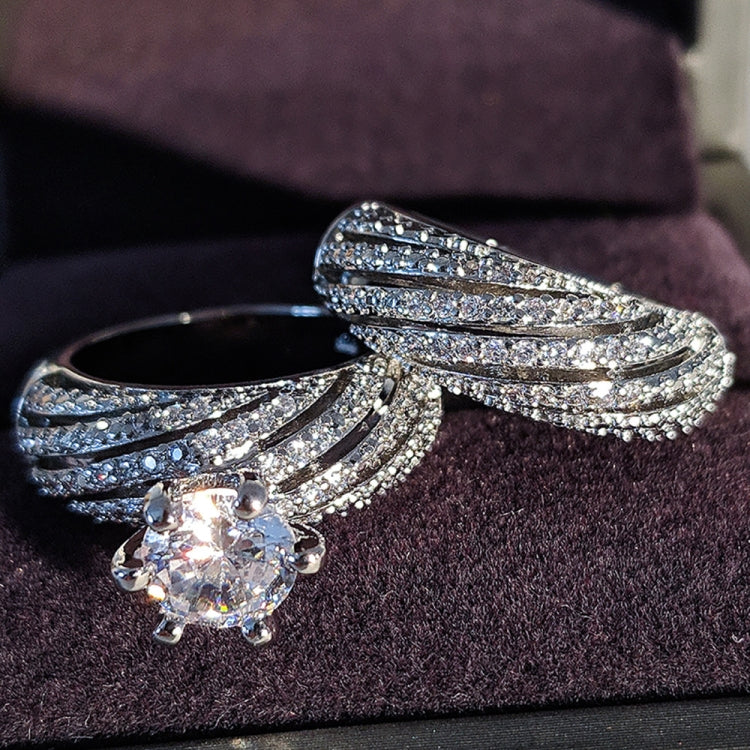 Damen Vintage Diamant Ehering, 8, 9, 10