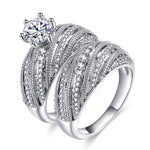 Damen Vintage Diamant Ehering, 8, 9, 10