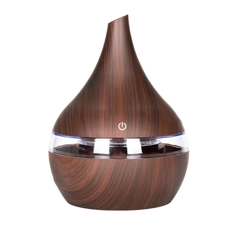 300ml USB Elektrischer Aroma-Luftdiffusor Holz Ultraschall Luftbefeuchter Ätherisches Öl Aromatherapie Kaltnebelgerät