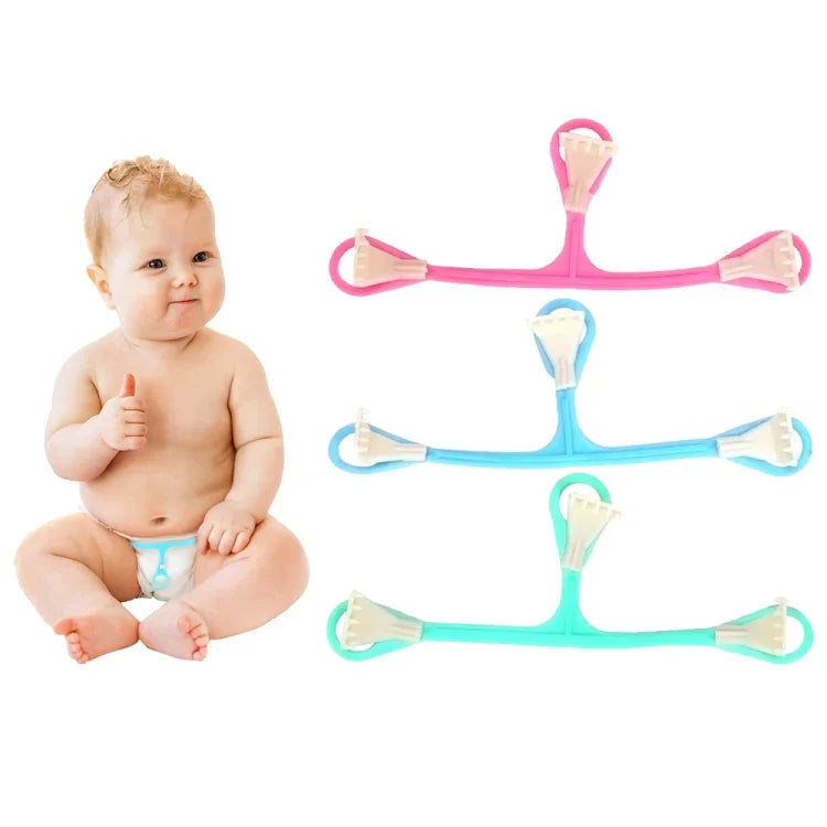3 Stück Kunststoff Dreifachhaken Kleine Klaue BabywindelschnalleZufällige Farblieferung, Windelschnalle