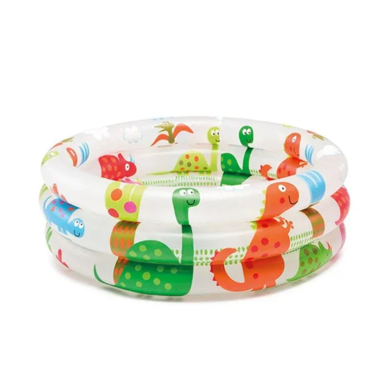 Aufblasbarer Baby-Planschbecken/Badewanne mit Cartoon-Dinosaurier-Muster, Größe: 61 x 22 cm, Größe: 61 x 22 cm