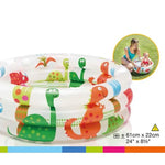 Aufblasbarer Baby-Planschbecken/Badewanne mit Cartoon-Dinosaurier-Muster, Größe: 61 x 22 cm, Größe: 61 x 22 cm
