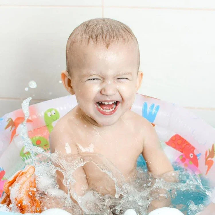 Aufblasbarer Baby-Planschbecken/Badewanne mit Cartoon-Dinosaurier-Muster, Größe: 61 x 22 cm, Größe: 61 x 22 cm