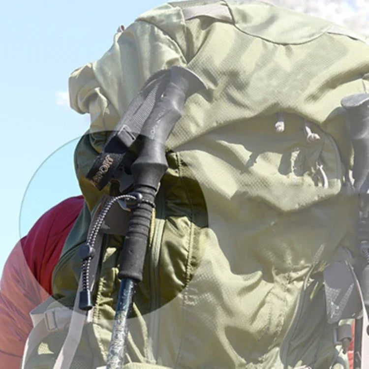 Outdoor Bergsteigen Rucksack Hängende Trekkingstock Seilschnalle Feste Schnalle Elastisches Seil