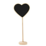 10 STK. hölzerne Kreidetafel Mini Nachrichtentafel Tisch Hochzeit Party Dekoration, Holzkreidetafel 2