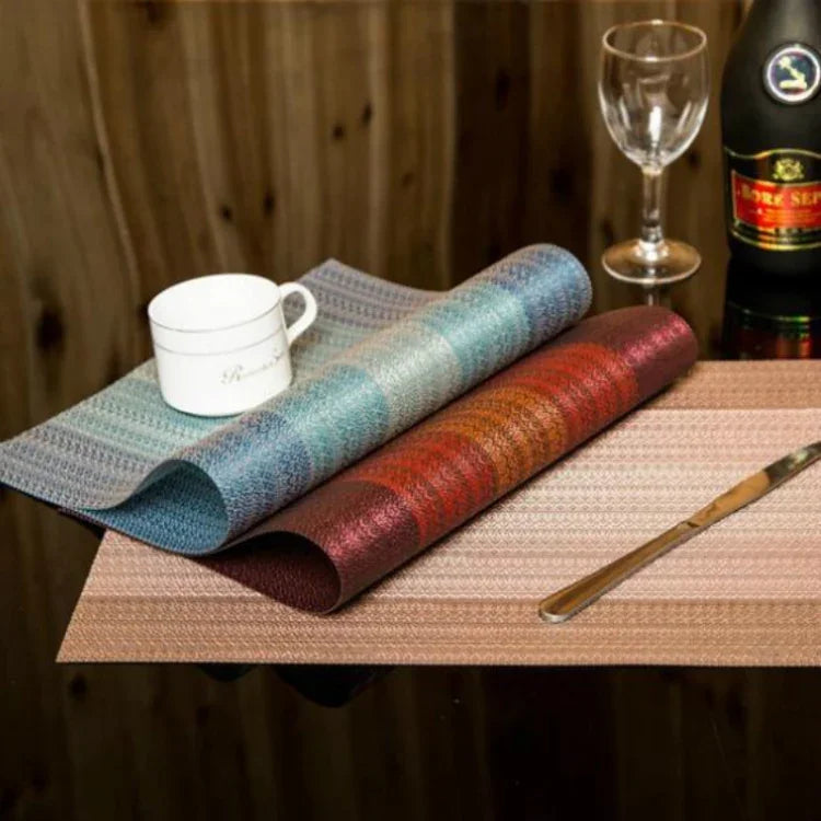 2er-Set Heimtischunterlagen, kreative Dekoration, Kaffeegetränke-Platzsets, Geschirr, Größe: 45x30cm