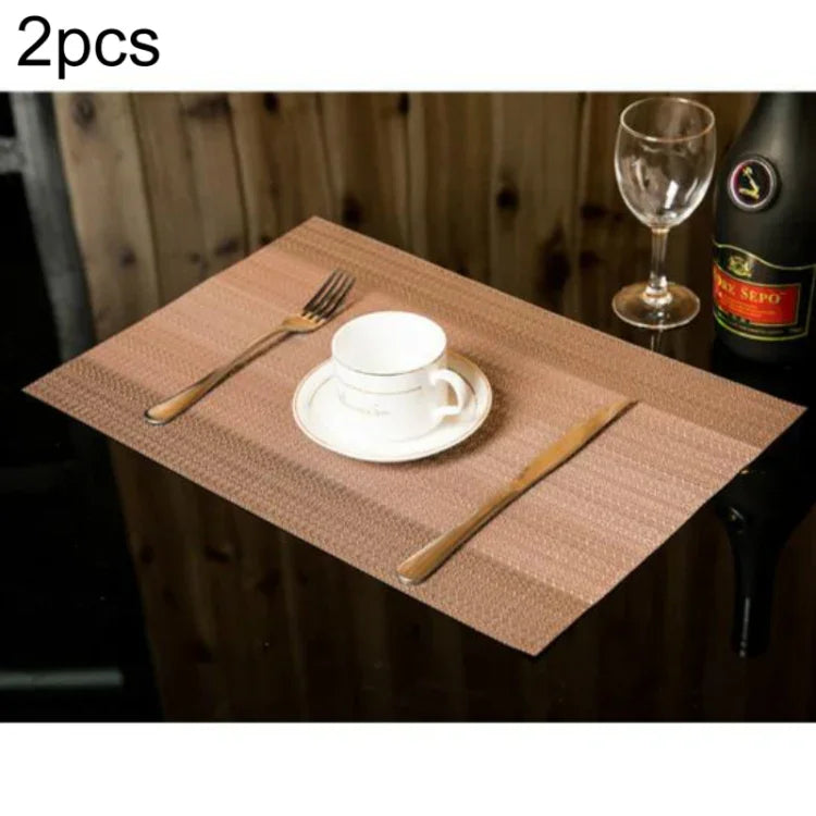 2er-Set Heimtischunterlagen, kreative Dekoration, Kaffeegetränke-Platzsets, Geschirr, Größe: 45x30cm
