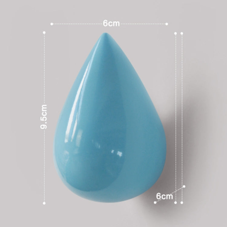 Kreative Wassertropfen Wandhaken Wohnkultur Harz Wandbild 3D Mantelhaken Einzelhaken Wandaufhänger, Große Größe, Kleine Größe