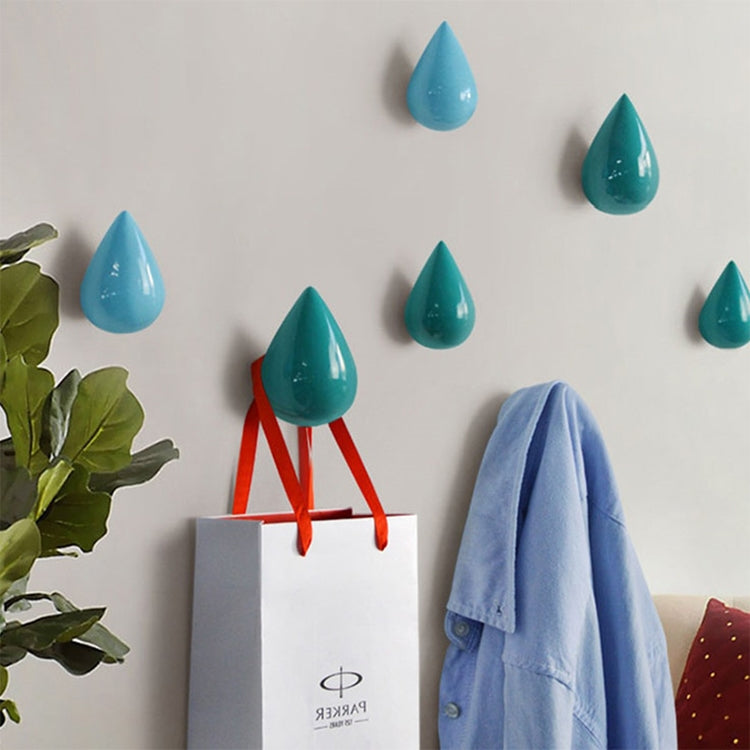 Kreative Wassertropfen Wandhaken Wohnkultur Harz Wandbild 3D Mantelhaken Einzelhaken Wandaufhänger, Große Größe, Kleine Größe
