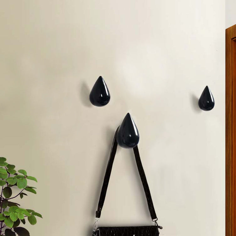 Kreative Wassertropfen Wandhaken Wohnkultur Harz Wandbild 3D Mantelhaken Einzelhaken Wandaufhänger, Große Größe, Kleine Größe