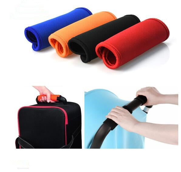 2 Stück Komfortable Neopren-Gepäckgriffwickel, Baby Universal Kinderwagengriff, Schutzhülle für Reisetasche, Gepäckkoffer, Universal Blau, Universal Gelb, Universal Schwarz, Universal Orange, Universal Rot, Universal Grün