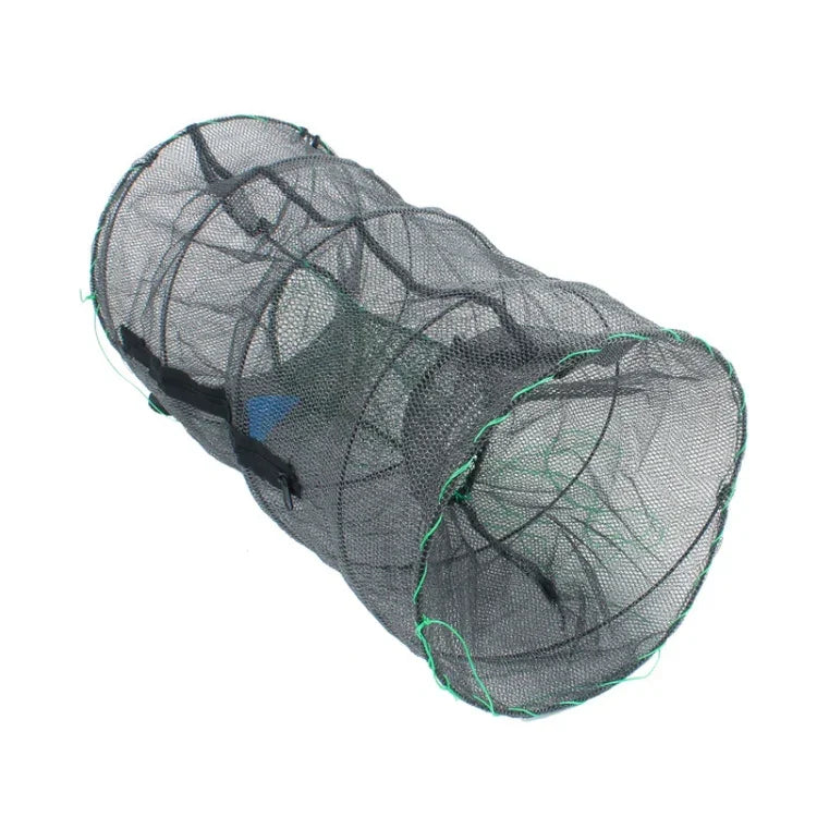 Federkäfig-Fischernetz, automatisch faltbarer Garnelenkäfig, rundes Feder-Fischernetz, spezielles Netz groß, verschlüsseltes Netz groß