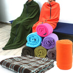 Outdoor-Fleece-Schlafsack Campingreise Klimaanlage Schmutziger Schlafsack getrennt durch Knie-Decke während der Mittagspause, Extra dicker Abschnitt (kariertes Tuch), Verdickt (Blau), Verdickt (Armeegrün), Verdickt (Grasgrün), Verdickt (Grau)