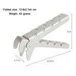 Picknick-Grillzange aus Aluminiumlegierung mit Verbrühschutz