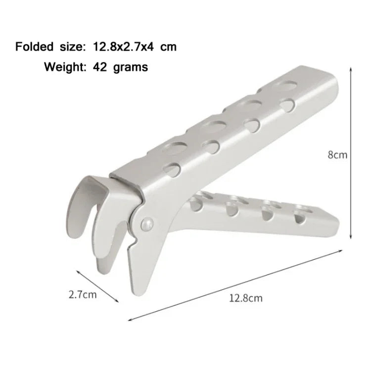 Picknick-Grillzange aus Aluminiumlegierung mit Verbrühschutz