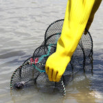 Spring Crab Cage Fishing Net Round Folding Fishing Net, Small