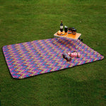 140x200 CM Camping feuchtigkeitsbeständige Outdoor-Picknickmatte Strandmatte, 200x140cm Lila, 200x140cm Rot