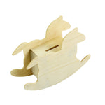 Niedliche Kinder DIY Holz Trojaner Spardose, 14,8x11cm