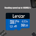 Lexar 633x 32GB Hochgeschwindigkeits-TF-Speicherkarte für Mobiltelefone und Fahrtenschreiber, 32GB