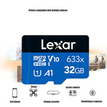 Lexar 633x 32GB Hochgeschwindigkeits-TF-Speicherkarte für Mobiltelefone und Fahrtenschreiber, 32GB