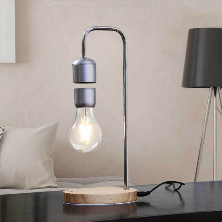 16W Magnetische Levitation Dekoration Technologie Spielzeug Biegbar LED Schwebende Glühbirne Heim Tischlampe, Schwarz