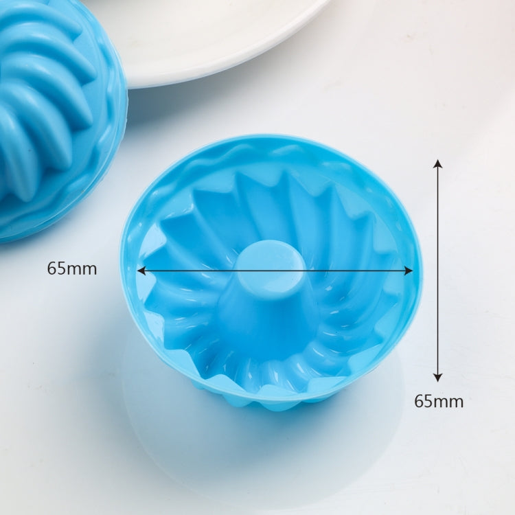 12 Stück Gewindeform Back-Geleeform Silikon Pudding Cupcake Muffin Donut Form, Gewindeform