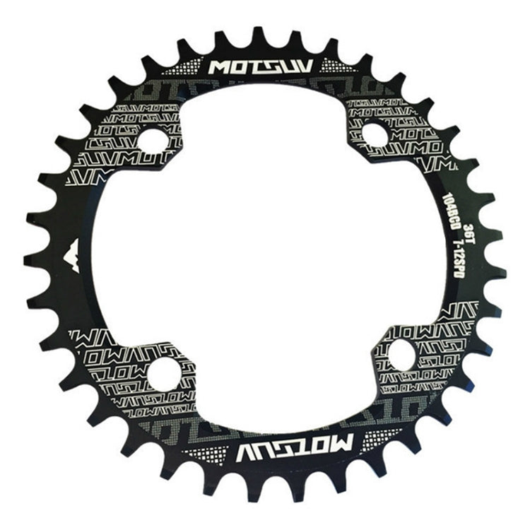 MOTSUV Rundes schmales breites Kettenblatt MTB Fahrrad 104BCD Zahnplatte Teile, Scheibe 32T, Scheibe 34T, Scheibe 36T, Scheibe 38T, elliptische Platte 32T, elliptische Platte 34T, elliptische Platte 36T, elliptische Platte 38T