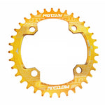 MOTSUV Rundes schmales breites Kettenblatt MTB Fahrrad 104BCD Zahnplatte Teile, Scheibe 32T, Scheibe 34T, Scheibe 36T, Scheibe 38T, elliptische Platte 32T, elliptische Platte 34T, elliptische Platte 36T, elliptische Platte 38T