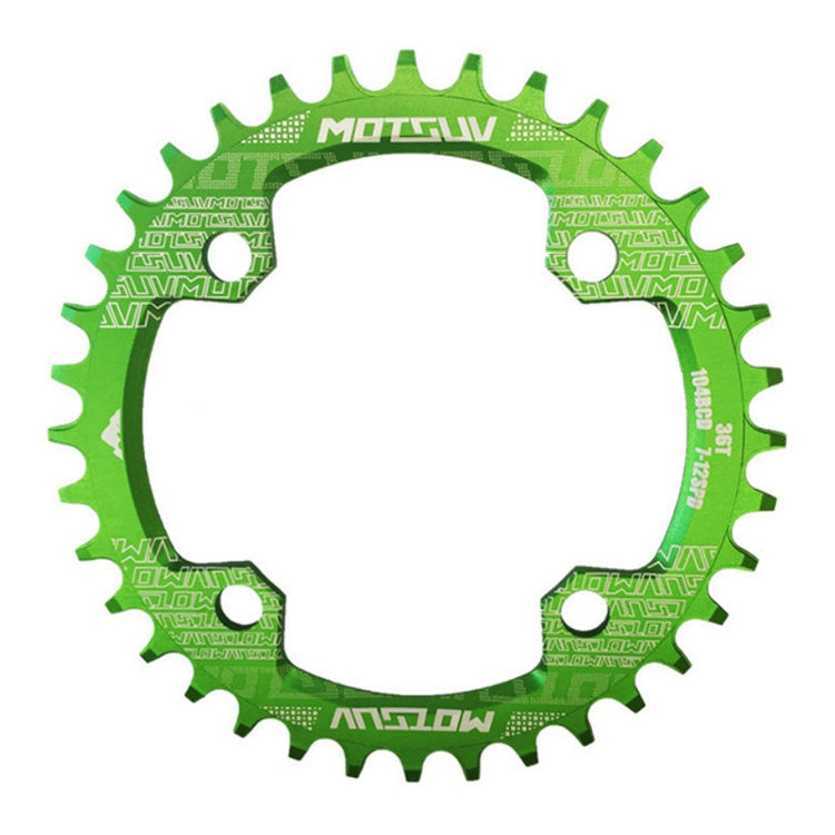 MOTSUV Rundes schmales breites Kettenblatt MTB Fahrrad 104BCD Zahnplatte Teile, Scheibe 32T, Scheibe 34T, Scheibe 36T, Scheibe 38T, elliptische Platte 32T, elliptische Platte 34T, elliptische Platte 36T, elliptische Platte 38T