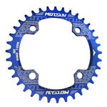 MOTSUV Rundes schmales breites Kettenblatt MTB Fahrrad 104BCD Zahnplatte Teile, Scheibe 32T, Scheibe 34T, Scheibe 36T, Scheibe 38T, elliptische Platte 32T, elliptische Platte 34T, elliptische Platte 36T, elliptische Platte 38T