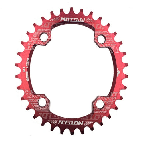 MOTSUV Rundes schmales breites Kettenblatt MTB Fahrrad 104BCD Zahnplatte Teile, Scheibe 32T, Scheibe 34T, Scheibe 36T, Scheibe 38T, elliptische Platte 32T, elliptische Platte 34T, elliptische Platte 36T, elliptische Platte 38T