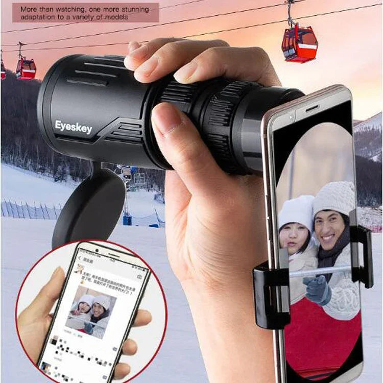 Eyeskey 8-24x42 Zoom HD Einrohr-Teleskop Handy-Foto-Teleskop Wasserdichtes Monokular, 8-24x42