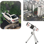 Bolanke Outdoor Teleskop Handy-Zubehör Schieß-Teleobjektiv mit Universal-Metallclip, 12X, 18X