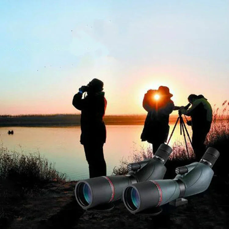 15-45X60 Zoom Monokulares Teleskop Hochauflösendes Fernglas Outdoor Vogelbeobachtung Zielfernrohr, 15-45X60 Grün, 15-45X60 Schwarz