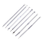 7-in-1-Akne-Nadelset aus Edelstahl, Akne-Pickel, Akne-Nadel