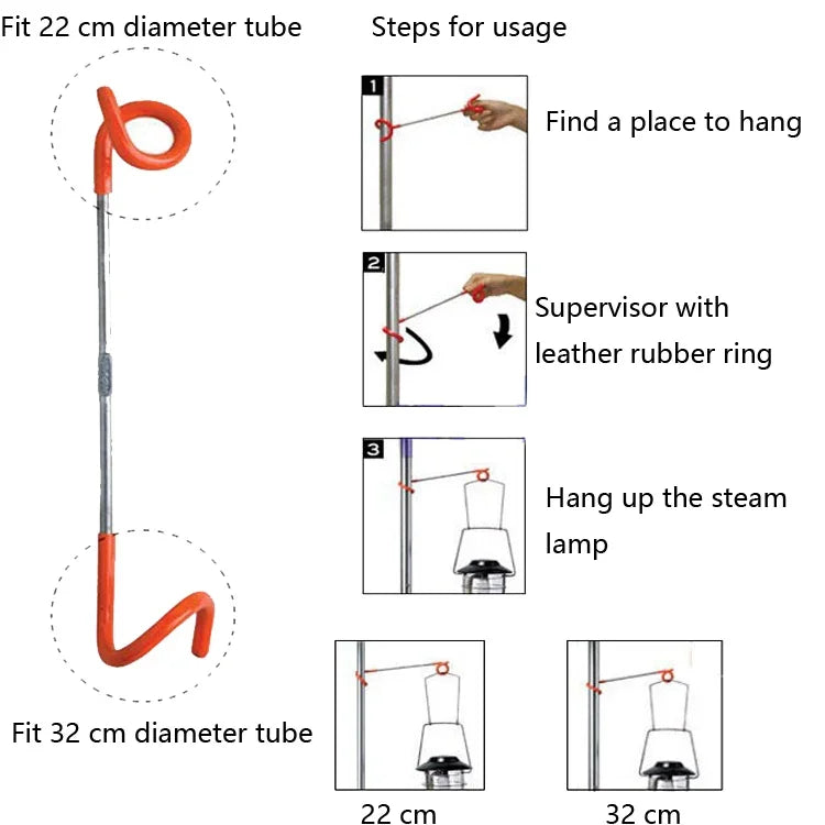 3 STK Outdoor Camping S-förmiger Multifunktionshaken Metall Zwei-Wege-Aufhängehaken für Campingzeltlampe zum Aufhängen von Dampflampe