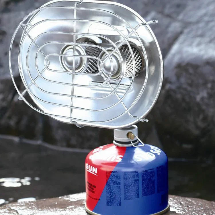 BRS-H22 Outdoor Camping Doppelkopfgas-Heizofen Angelheizung Backofen Ohne Gasflasche