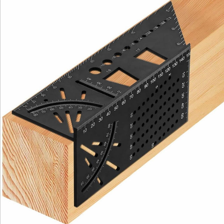 3D-Holzbearbeitungs-Anschlagmessgerät Aluminiumlegierung Multifunktions-Winkelmaß, 3D-Winkelmaß