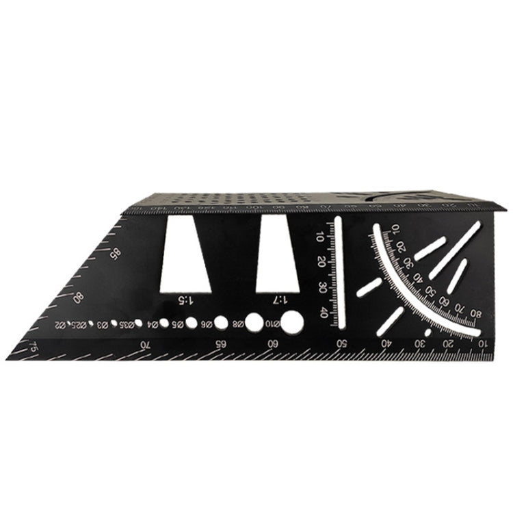 3D-Holzbearbeitungs-Anschlagmessgerät Aluminiumlegierung Multifunktions-Winkelmaß, 3D-Winkelmaß