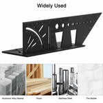 3D-Holzbearbeitungs-Anschlagmessgerät Aluminiumlegierung Multifunktions-Winkelmaß, 3D-Winkelmaß