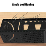 3D-Holzbearbeitungs-Anschlagmessgerät Aluminiumlegierung Multifunktions-Winkelmaß, 3D-Winkelmaß