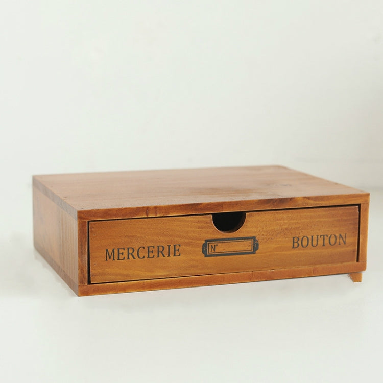 Retro Holz Schubladen Aufbewahrungsschrank Schreibtisch, Ein Pumpen, Vier Pumpen