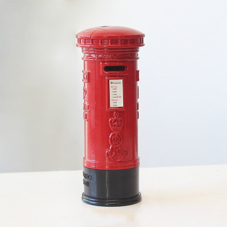 Retro Zinnlegierung Telefonzelle Briefkasten Spardose Dekoration, Briefkasten
