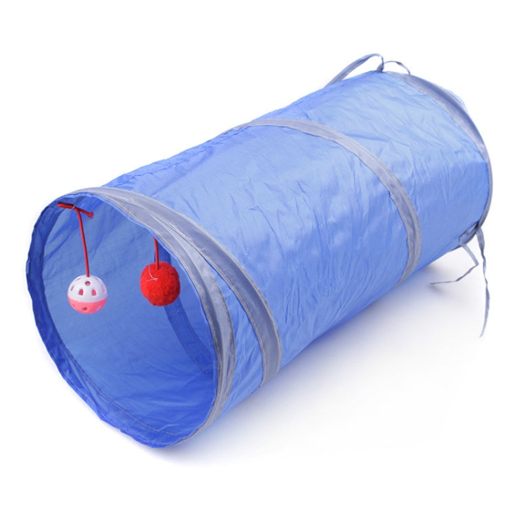Haustierbedarf Katzenring Papier Zweifach-Tunnel Kann Faltbaren Katzenkanal Aufnehmen, Blau, Rot, Himmelblau, Schwarz, Rosenrot, Grün