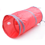 Haustierbedarf Katzenring Papier Zweifach-Tunnel Kann Faltbaren Katzenkanal Aufnehmen, Blau, Rot, Himmelblau, Schwarz, Rosenrot, Grün