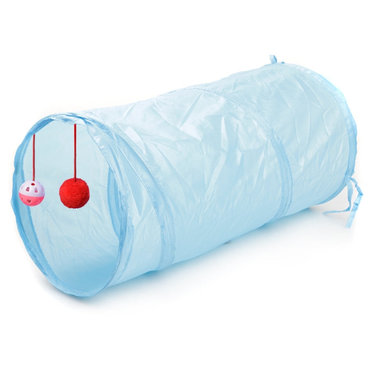 Haustierbedarf Katzenring Papier Zweifach-Tunnel Kann Faltbaren Katzenkanal Aufnehmen, Blau, Rot, Himmelblau, Schwarz, Rosenrot, Grün